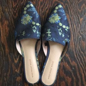 Who What Wear Flower Mules